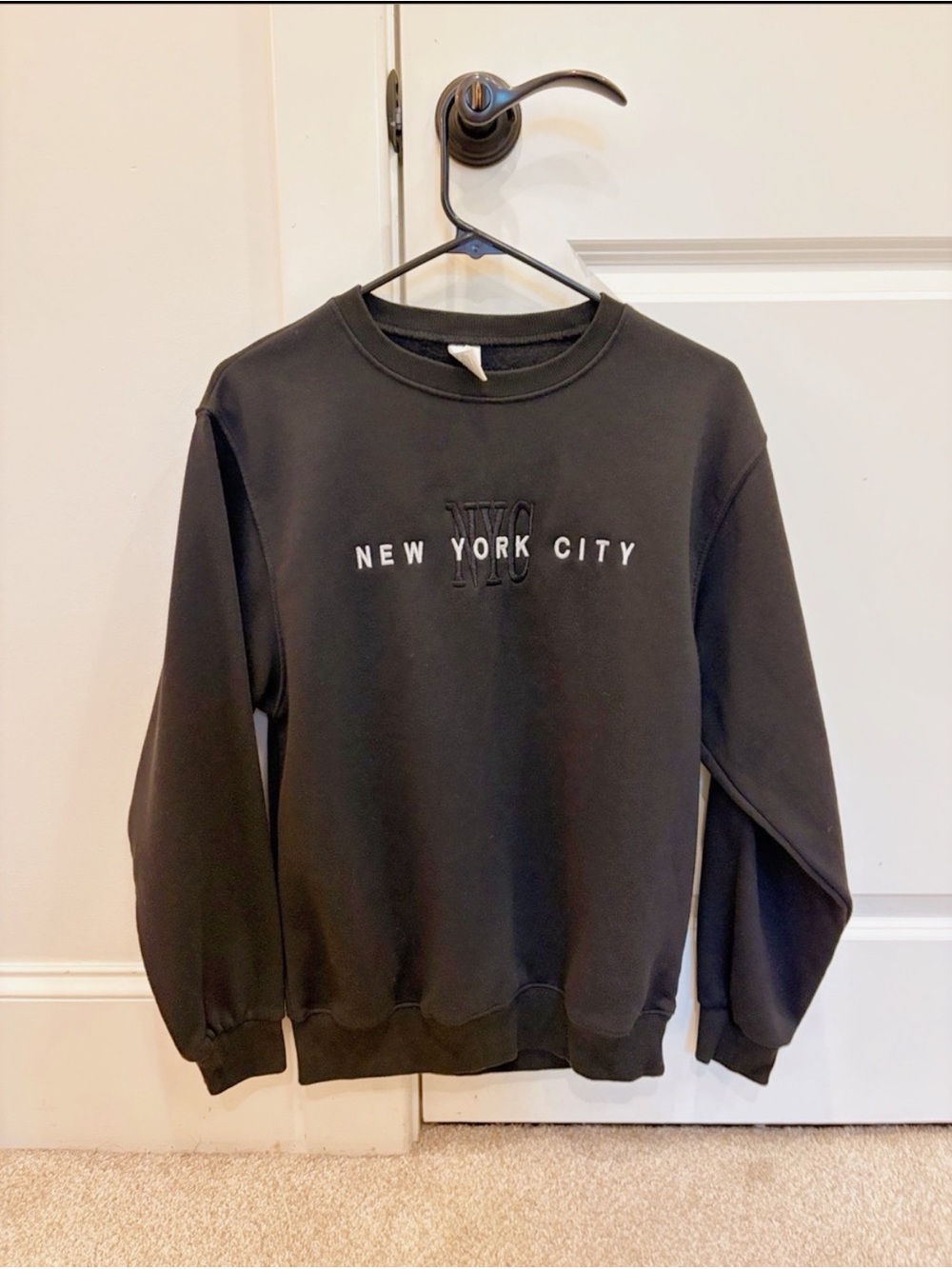 Matix Black 'New York City' Crewneck Sweatshirt